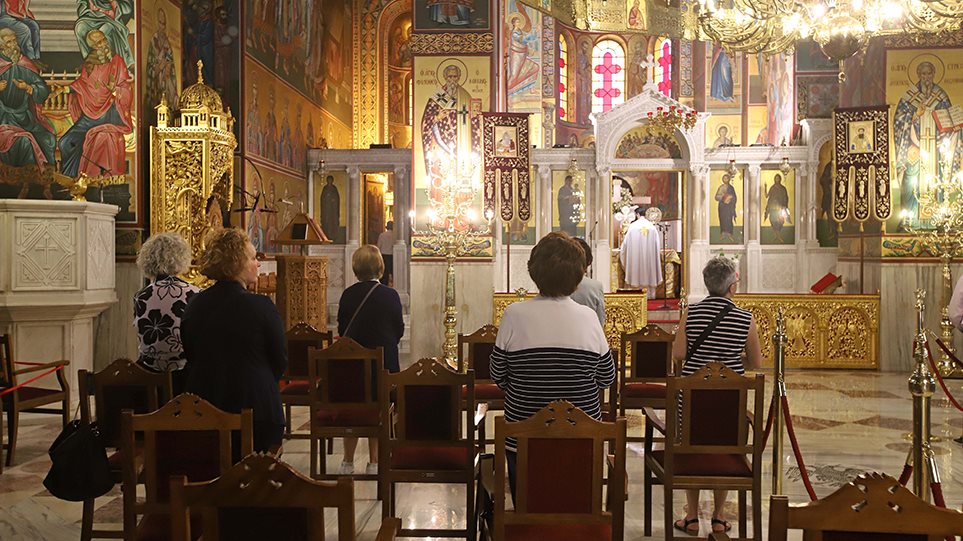 Churches across Greece opened today after two months