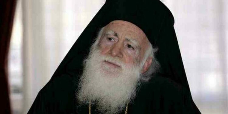 Archbishop Eirinaios of Crete was moved to Intensive Care Unit