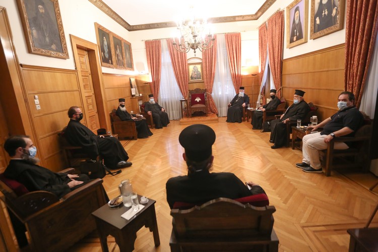 Meeting of the Archbishop of Athens with representatives of the Holy Community of Mount Athos