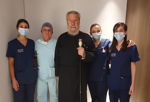 The Archbishop of Cyprus was discharged from the clinic