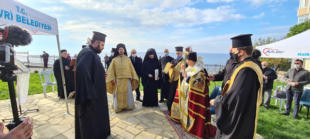 Ecumenical Patriarch in birthplace of Saint Nektarios