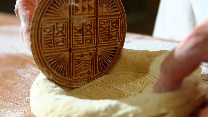 Bread Stamp Holy Land Prosphora Orthodox Liturgy Traditional Greek Sea —  Orthodox Depot