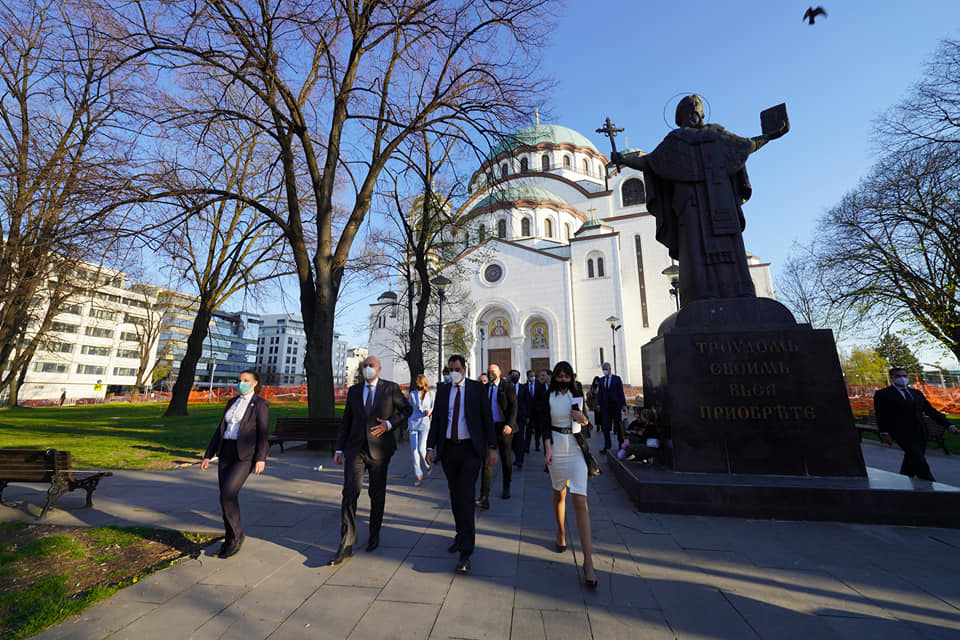 greek-fm-visited-the-cathedral-of-saint-savva-in-belgrade