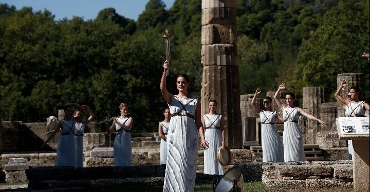Olympic Flame for 2022 Beijing Winter Olympic Games lit at Ancient ...