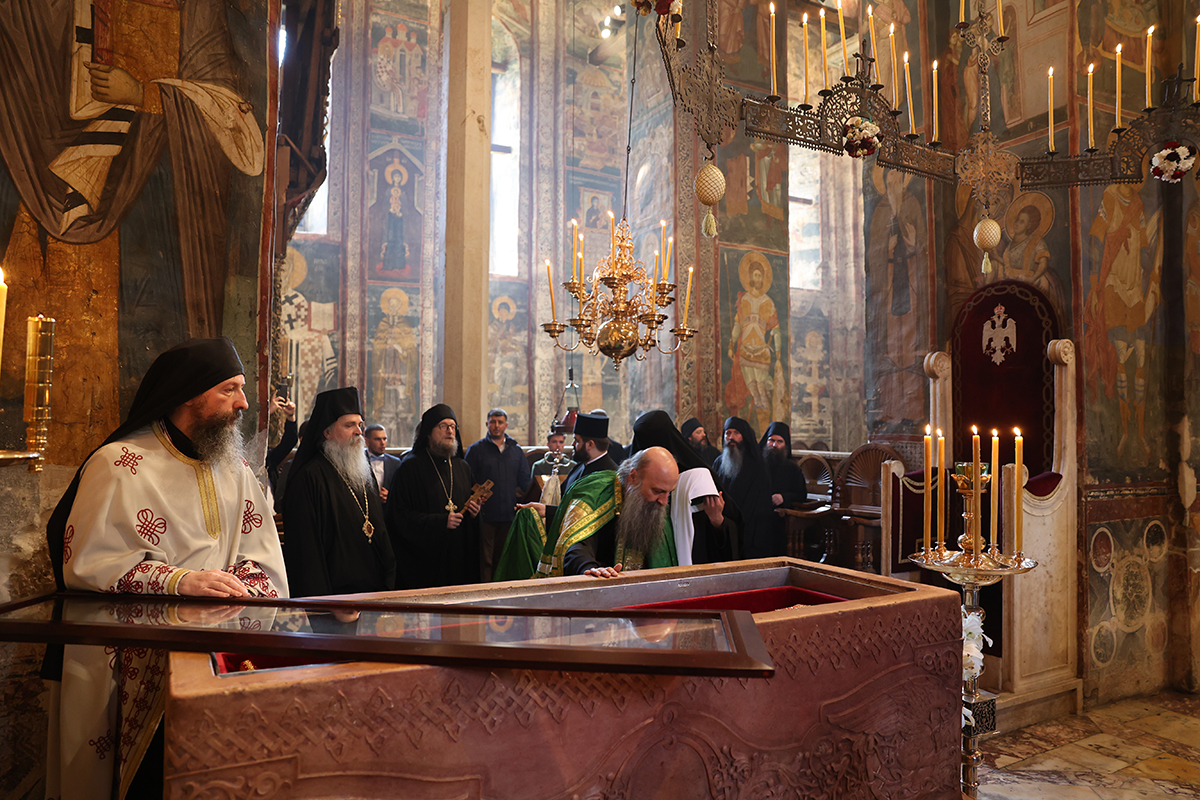 The Patriarch of Serbia visited the Visoki Decani Monastery
