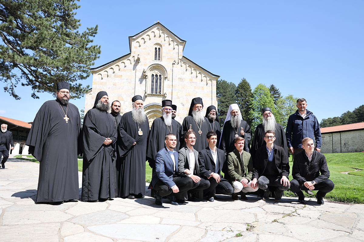 The Patriarch of Serbia visited the Visoki Decani Monastery