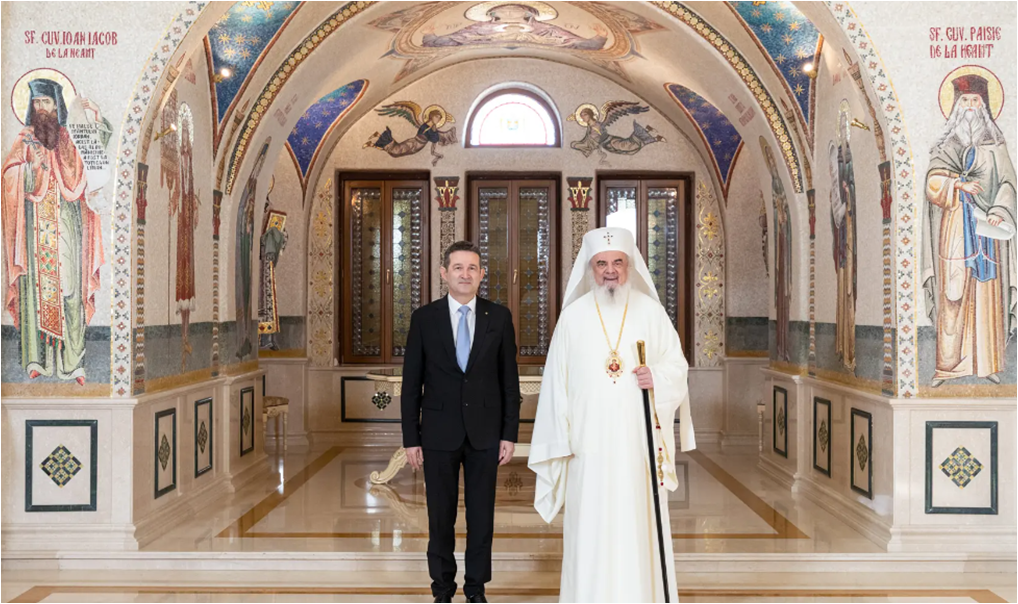 Ambasadorul elvețian ieșit își ia rămas bun de la Patriarhul României