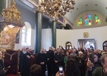 Archbishop of Crete visisted Theological School of Chalki