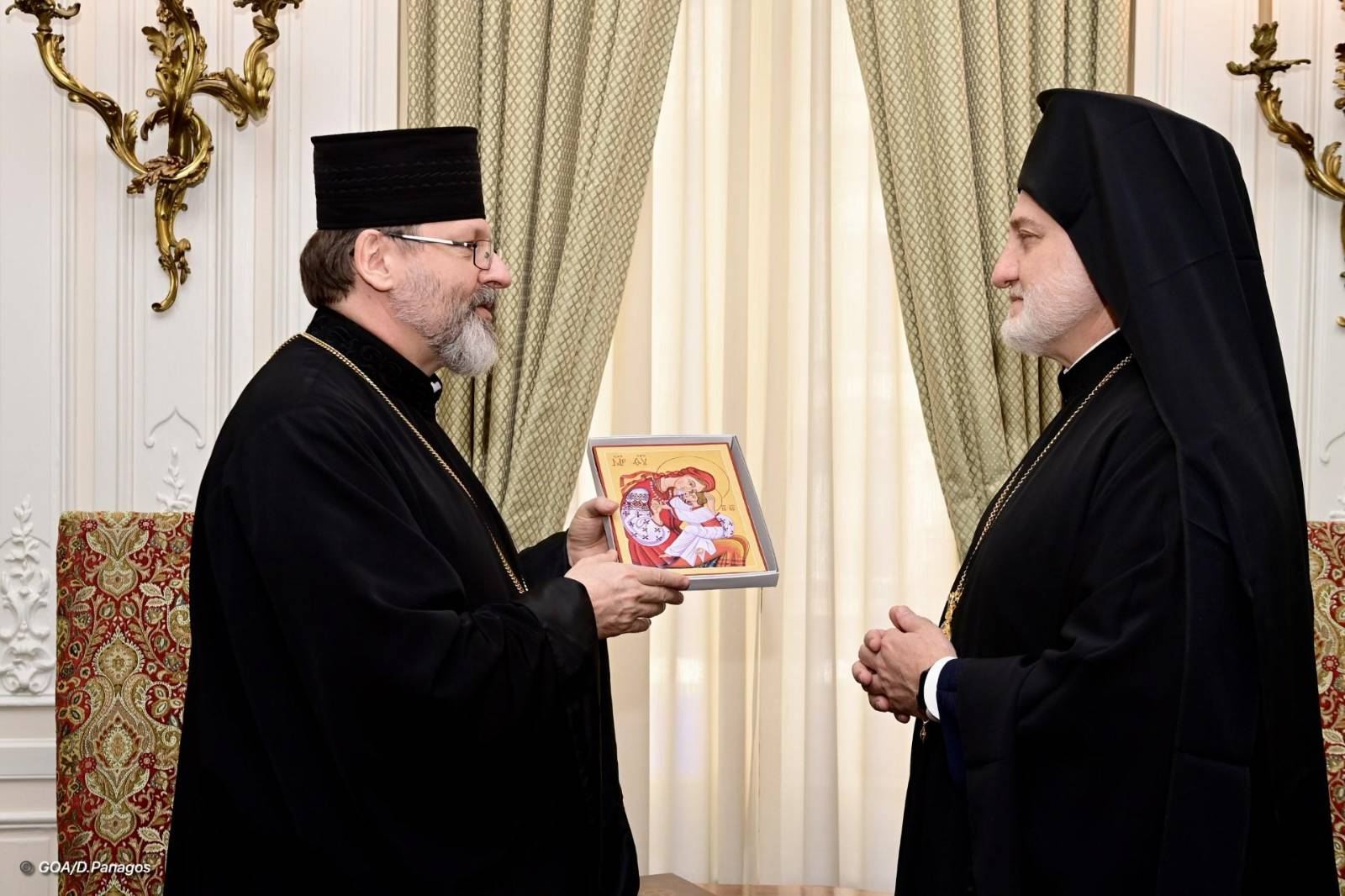 Ο αρχιεπίσκοπος των Ηνωμένων Πολιτειών επισκέφθηκε τον Προκαθήμενο της Ελληνοκαθολικής Εκκλησίας της Ουκρανίας