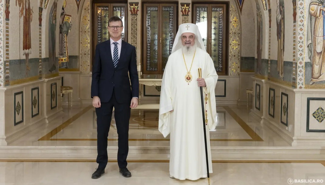 Patriarhul României îl salută pe noul ambasador britanic la Casa Patriarhală