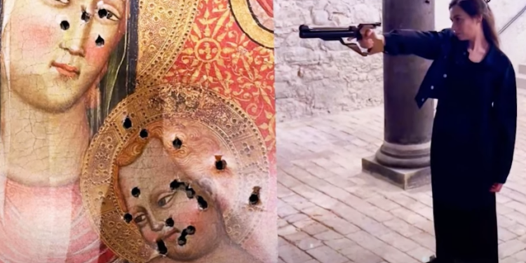 Politician appears shooting at an icon of the Virgin Mary in Switzerland (VIDEO)