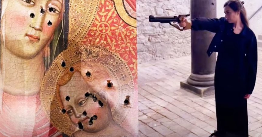 Politician appears shooting at an icon of the Virgin Mary in Switzerland  (VIDEO) | Orthodox Times (en)